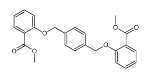 methyl 2-[[4-[(2-methoxycarbonylphenoxy)methyl]phenyl]methoxy]benzoate Structure