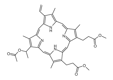 8-(1-acetoxyethyl)-3-vinyldeuteroporphyrin dimethyl ester结构式