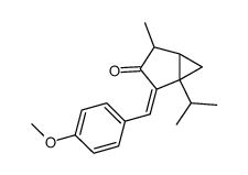 2-[(4-methoxyphenyl)methylene]-4-methyl-1-(1-methylethyl)bicyclo[3.1.0]hexan-3-one结构式