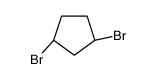 (1S,3S)-1,3-dibromocyclopentane Structure