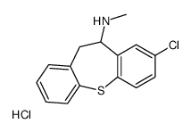 (3-chloro-5,6-dihydrobenzo[b][1]benzothiepin-5-yl)-methylazanium,chloride Structure