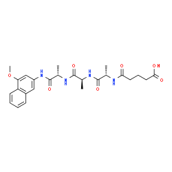 GLUT-ALA-ALA-ALA-4-METHOXY-2-NAPHTHYLAMINE structure