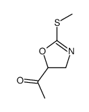 Ethanone, 1-[4,5-dihydro-2-(methylthio)-5-oxazolyl]- (9CI) Structure