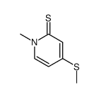 2(1H)-Pyridinethione,1-methyl-4-(methylthio)- Structure