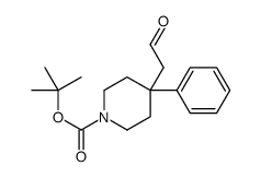 tert-butyl 4-(2-oxoethyl)-4-phenylpiperidine-1-carboxylate Structure