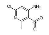 6-chloro-2-methyl-3-nitro-pyridin-4-ylamine结构式