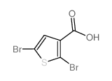 3-Thiophenecarboxylic acid, 2,5-dibromo- structure