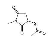 3-acetylsulfanyl-1-methyl-pyrrolidine-2,5-dione结构式