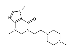 2,3-Dihydro-3,7-dimethyl-1-(2-(4-methylpiperazinyl)ethyl)-6(1H)-purino ne结构式