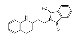 3-Hydroxy-2-[2-(1,2,3,4-tetrahydro-2-quinolyl)ethyl]-2,3-dihydro-1H-isoindol-1-one Structure