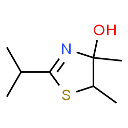 4-Thiazolol,4,5-dihydro-4,5-dimethyl-2-(1-methylethyl)-(9CI) Structure