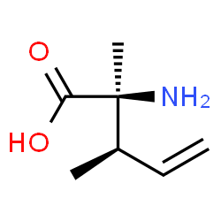 4-Pentenoicacid,2-amino-2,3-dimethyl-,(2S,3R)-(9CI) structure