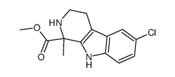 Methyl 6-chloro-1-methyl-2,3,4,9-tetrahydro-1H-pyrido[3,4-b]indole-1-carboxylate结构式