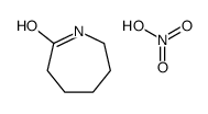 azepan-2-one,nitric acid Structure