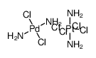 [trans-Pd(NH3)2Cl2][trans-Pt(NH3)2Cl4]结构式