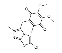 2-(2-Chloro-6-methyl-imidazo[2,1-b]thiazol-5-ylmethyl)-5,6-dimethoxy-3-methyl-[1,4]benzoquinone结构式