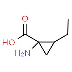 Cyclopropanecarboxylic acid, 1-amino-2-ethyl- (9CI) structure