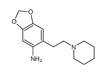 6-(2-piperidin-1-ylethyl)-1,3-benzodioxol-5-amine Structure