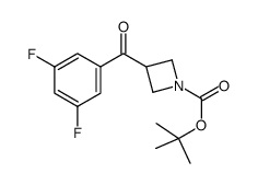 tert-butyl 3-(3,5-difluorophenyl)azetidine-1-carboxylate Structure