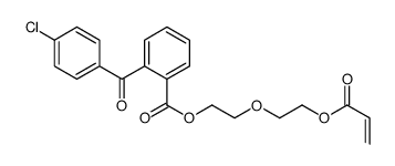 2-[2-[(1-oxo-2-propenyl)oxy]ethoxy]ethyl 2-(4-chlorobenzoyl)benzoate结构式