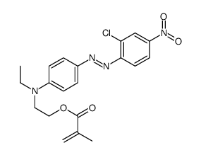 2-[4-[(2-chloro-4-nitrophenyl)diazenyl]-N-ethylanilino]ethyl 2-methylprop-2-enoate结构式