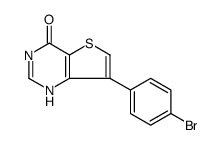 7-(4-BROMO-PHENYL)-3H-THIENO[3,2-D]PYRIMIDIN-4-ONE结构式