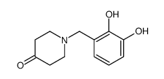 1-[(2,3-dihydroxyphenyl)methyl]piperidin-4-one结构式