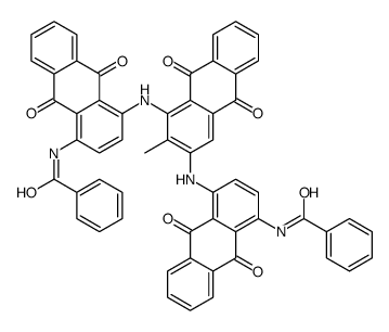 N,N'-[(9,10-dihydro-2-methyl-9,10-dioxoanthracene-1,3-diyl)bis[imino(9,10-dihydro-9,10-dioxoanthracene-4,1-diyl)]]bis(benzamide)结构式