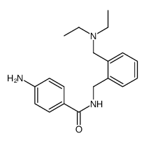 4-amino-N-[[2-(diethylaminomethyl)phenyl]methyl]benzamide结构式