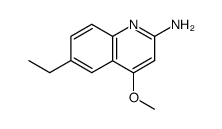 2-amino-6-ethyl-4-methoxyquinoline结构式