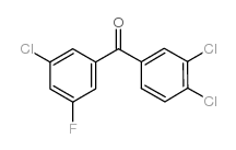 5-FLUORO-3,3',4'-TRICHLOROBENZOPHENONE structure