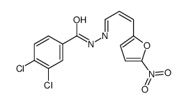 3,4-dichloro-N-[(E)-[(E)-3-(5-nitrofuran-2-yl)prop-2-enylidene]amino]benzamide Structure