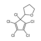 5-(α-tetrahydrofuryl)pentachlorocyclopentadiene结构式