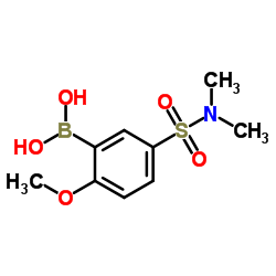 (5-(N,N-dimethylsulfamoyl)-2-Methoxyphenyl)boronic acid Structure