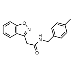 2-(Benzo[d]isoxazol-3-yl)-N-(4-methylbenzyl)acetamide Structure