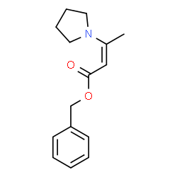 BENZYL 3-(1-PYRROLIDINYL)-2-BUTENOATE结构式