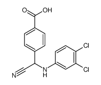 4-[cyano-(3,4-dichloroanilino)methyl]benzoic acid Structure