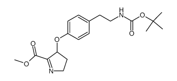 Methyl 3-ethyl>phenoxy>-1-pyrroline-2-carboxylate Structure