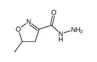 2-Isoxazoline-3-carboxylicacid,5-methyl-,hydrazide(7CI)结构式