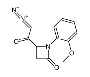 2-diazonio-1-[1-(2-methoxyphenyl)-4-oxoazetidin-2-yl]ethenolate Structure