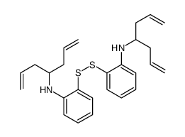 N-hepta-1,6-dien-4-yl-2-[[2-(hepta-1,6-dien-4-ylamino)phenyl]disulfanyl]aniline结构式