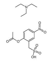 triethylamine (2-acetoxy-5-nitrophenyl)methanesulfonate Structure