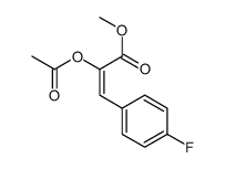 methyl 2-acetyloxy-3-(4-fluorophenyl)prop-2-enoate Structure