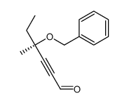 (4R)-4-methyl-4-phenylmethoxyhex-2-ynal结构式