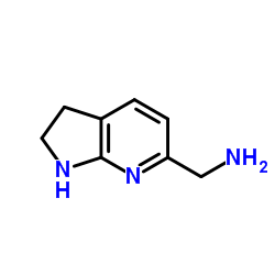 1-(2,3-Dihydro-1H-pyrrolo[2,3-b]pyridin-6-yl)methanamine结构式