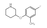 3-(4-fluoro-2-methylphenoxy)piperidine Structure