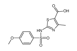 2-[[(4-甲氧基苯基)磺酰基]氨基]-4-甲基-5-噻唑羧酸结构式