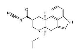 (6aR,9S,10aR)-7-propyl-4,6,6a,7,8,9,10,10a-octahydroindolo[4,3-fg]quinoline-9-carbonyl azide结构式