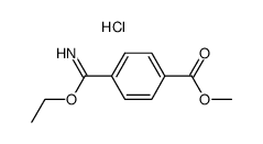 methyl 4-(ethoxy(imino)methyl)benzoate hydrochloride Structure