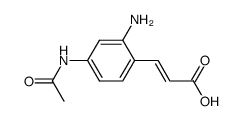 4-acetylamino-2-amino-trans-cinnamic acid结构式